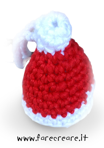 Idee Natale Cappello Di Babbo Natale All Uncinetto Portachiavi