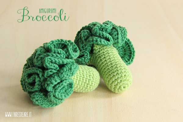 Scuola di amigurumi online: Pattern in Italiano Broccoli a crochet.
