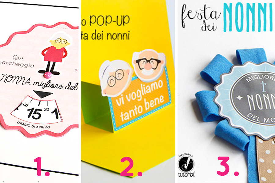 Raccolta di tutorial per la festa dei nonni.